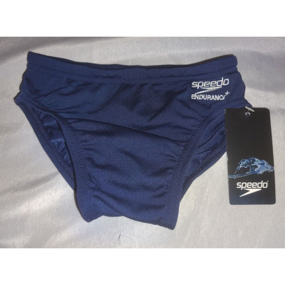 NWT Speedo Swimsuit Brief Endurance+ Solid Youth Size 22 XS Size 4 Water Polo